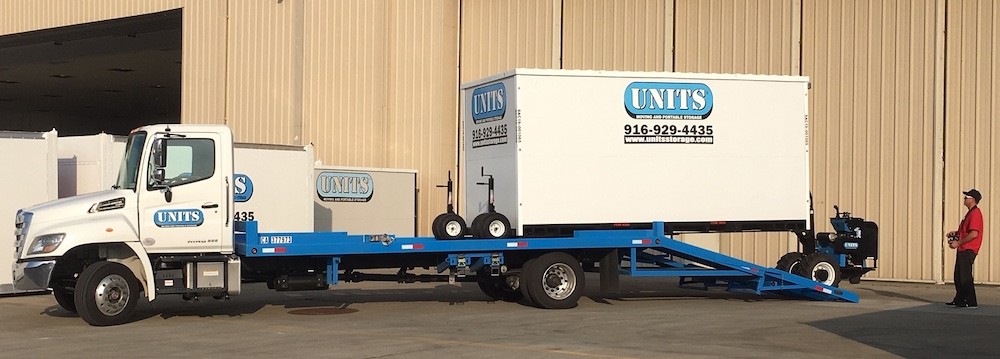 UNITS loading up a container for portable storage in citrus heights, ca