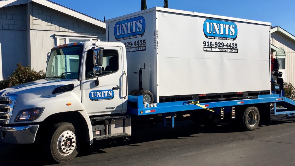 image of units vacaville truck and trailer at a customer's location