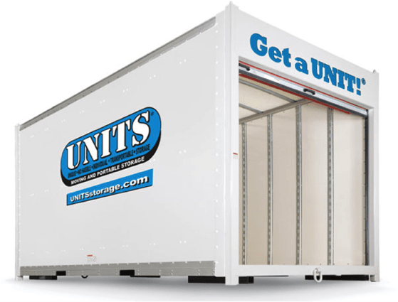 Inside a UNITS portable storage container available in Loomis, CA